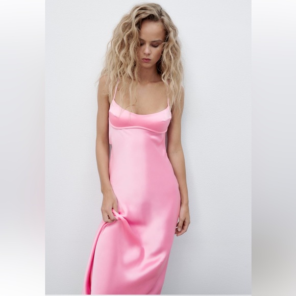 Zara pink slip dress - Picture 11 of 17